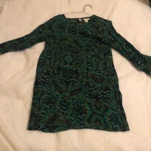 Green paisley dress